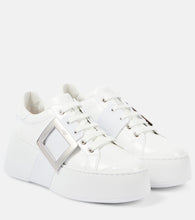 Roger Vivier Viv' Skate leather sneakers - Roger Vivier Viv' Skate 皮革运动鞋
