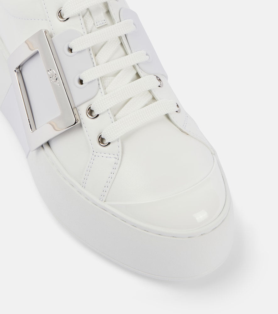 Roger Vivier Viv' Skate leather sneakers