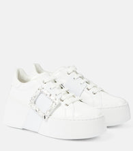 Roger Vivier Viv' Skate leather sneakers - Roger Vivier Viv' Skate 皮革运动鞋