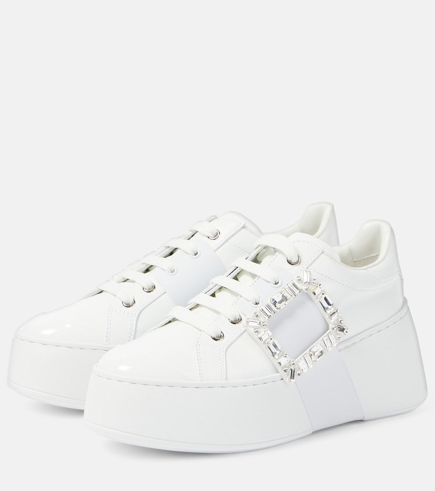 Roger Vivier Viv' Skate leather sneakers