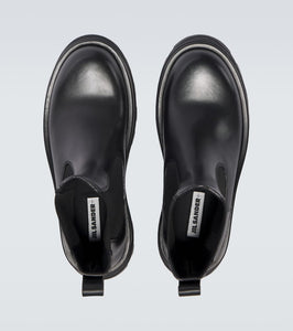 Jil Sander Leather Chelsea boots