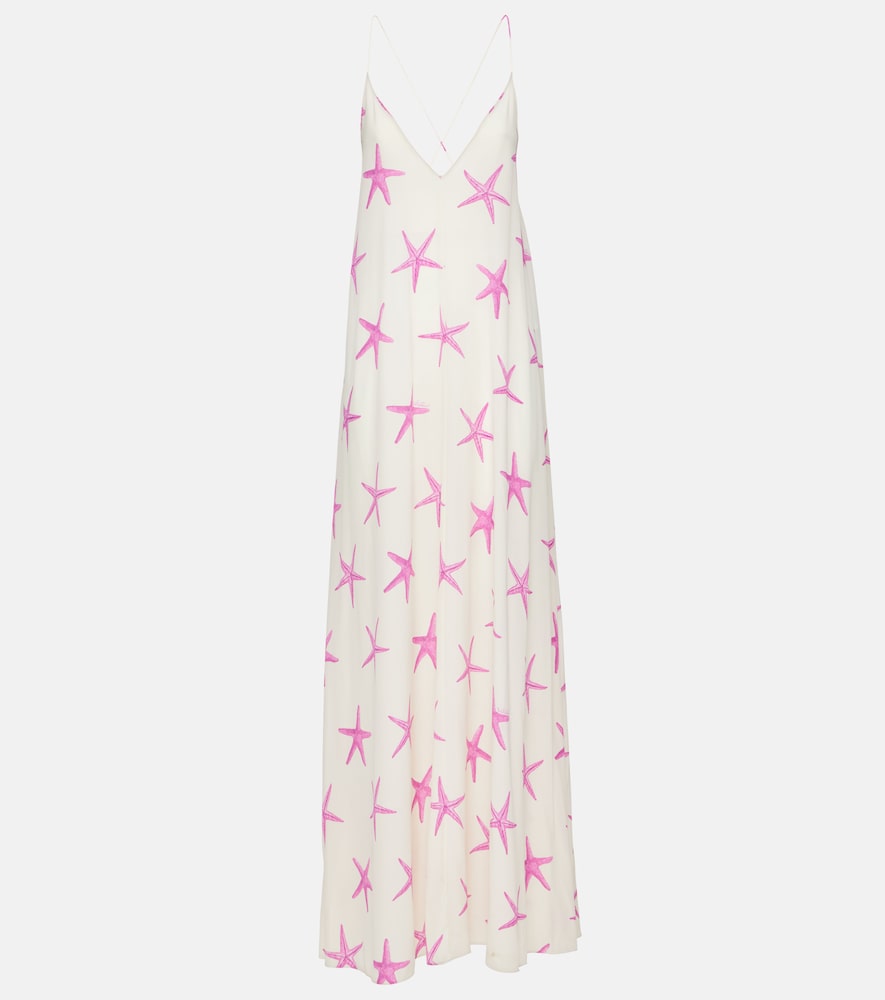 Valentino Printed silk gown. 华伦天奴印花真丝礼服