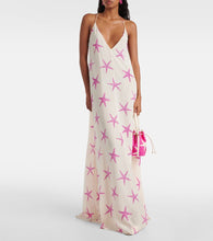 Valentino Printed silk gown
