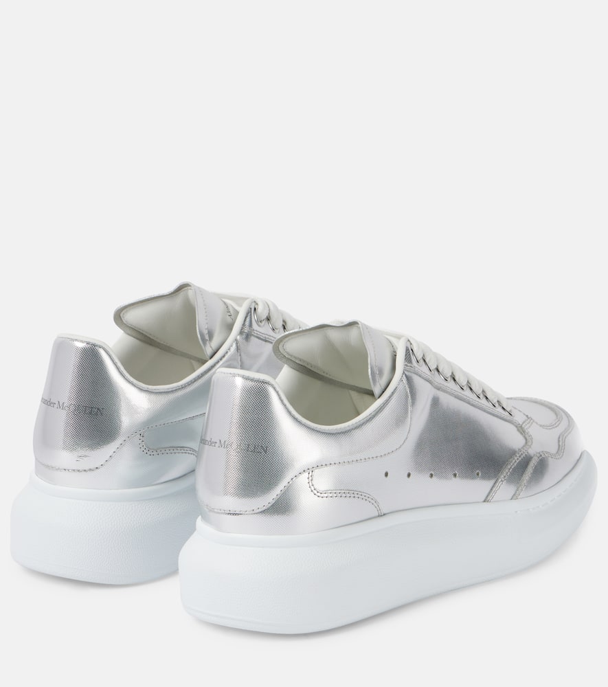 Alexander McQueen Oversized metallic leather sneakers