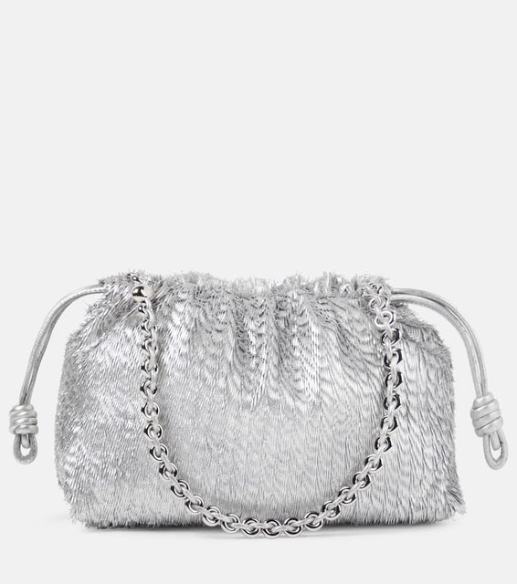 Loewe Flamenco metallic leather shoulder bag. Shop Loewe Shoulder Bags for women now.