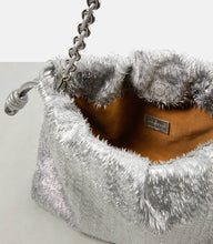Loewe Flamenco metallic leather shoulder bag