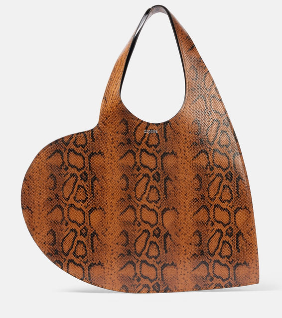 Coperni Heart snake-effect leather tote bag. Shop Coperni Shoulder Bags for women now.
