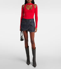 Coperni Bridge leather knee-high boots