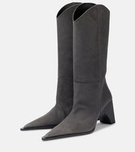 Coperni Bridge leather knee-high boots