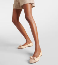 Ferragamo Varina raffia-effect ballet flats