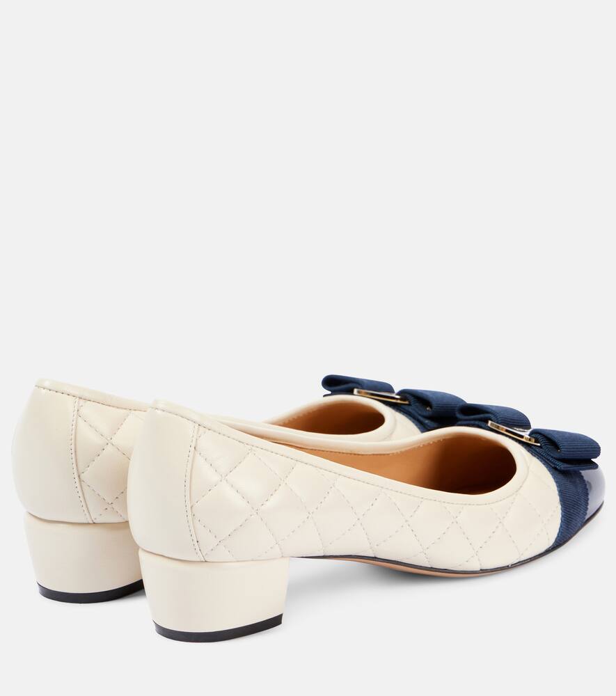 Ferragamo Vara leather pumps