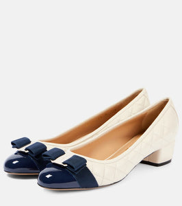Ferragamo Vara leather pumps
