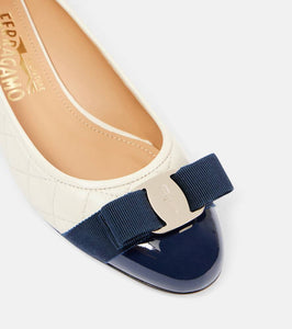 Ferragamo Vara leather pumps