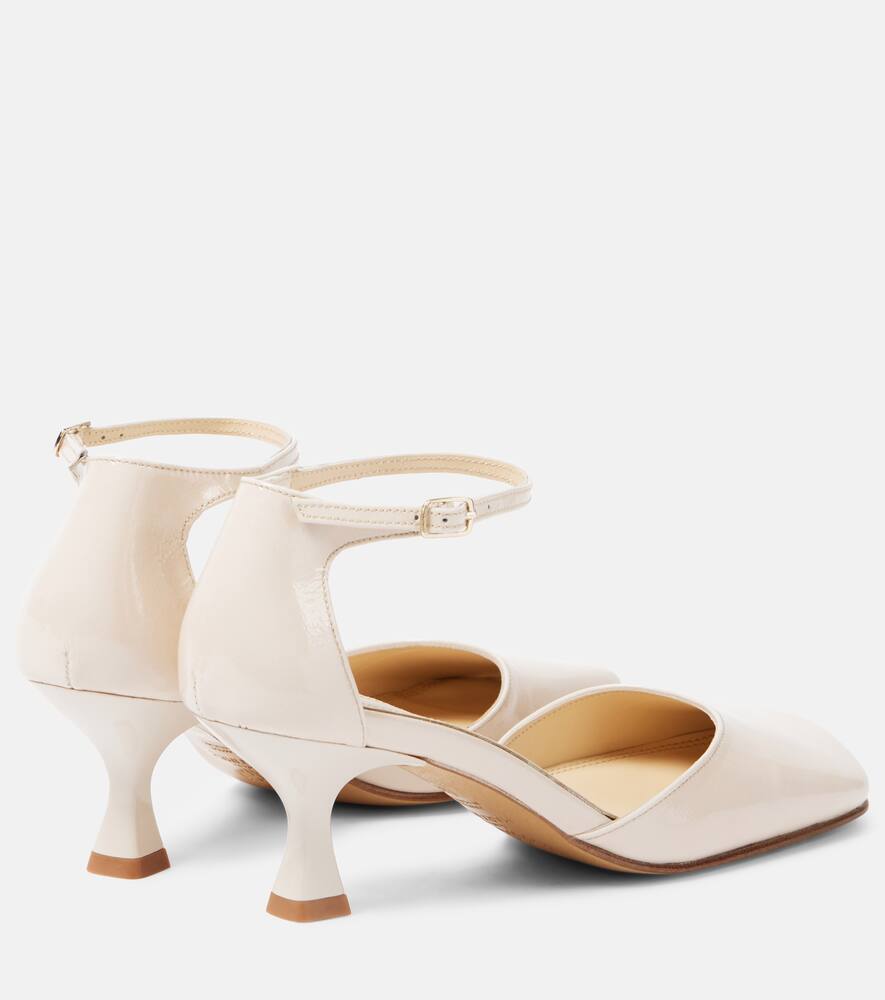 Souliers Martinez Fabiola patent leather slingback pumps
