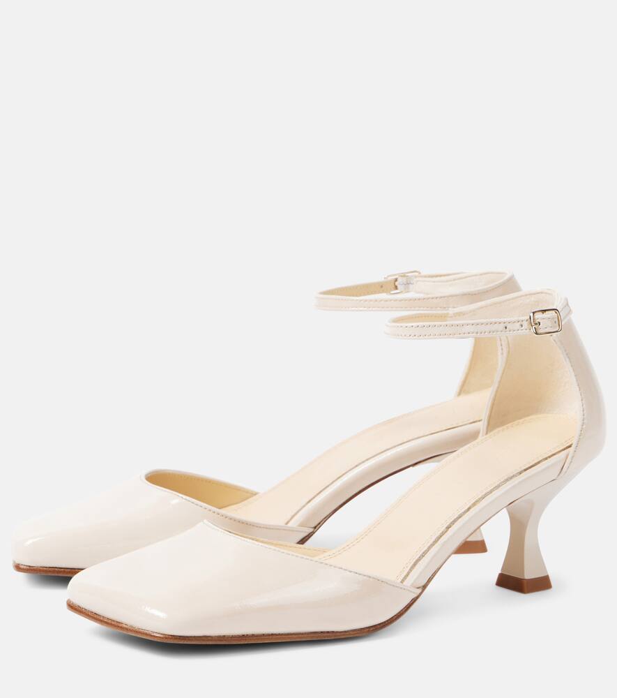 Souliers Martinez Fabiola patent leather slingback pumps