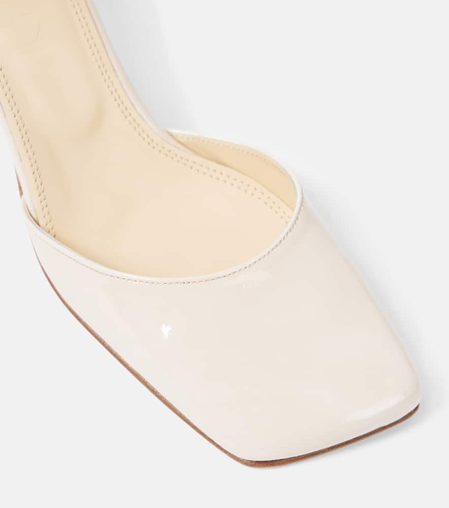 Souliers Martinez Fabiola patent leather slingback pumps