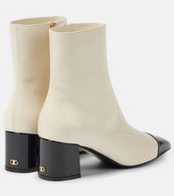 Ferragamo Sambi 60 leather ankle boots