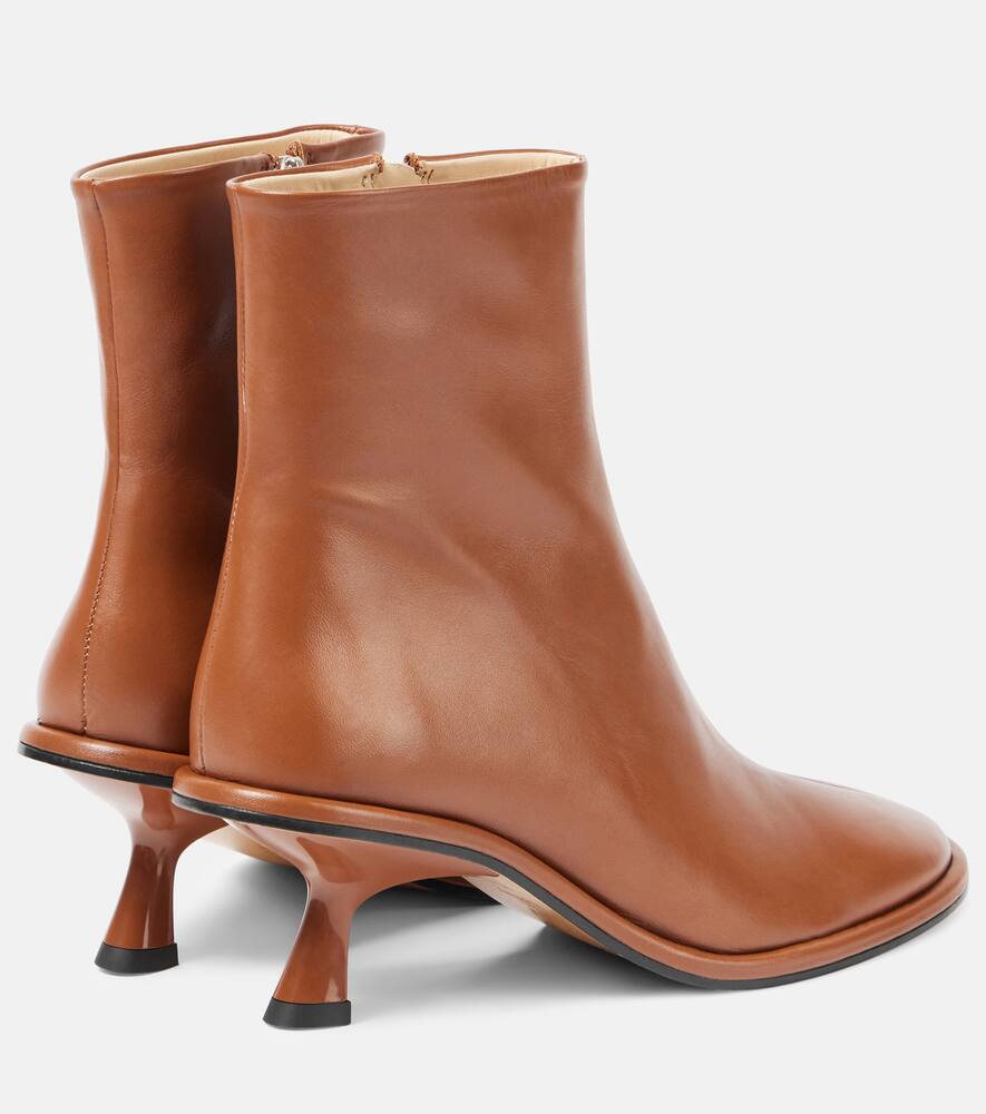 Souliers Martinez Meyer leather ankle boots