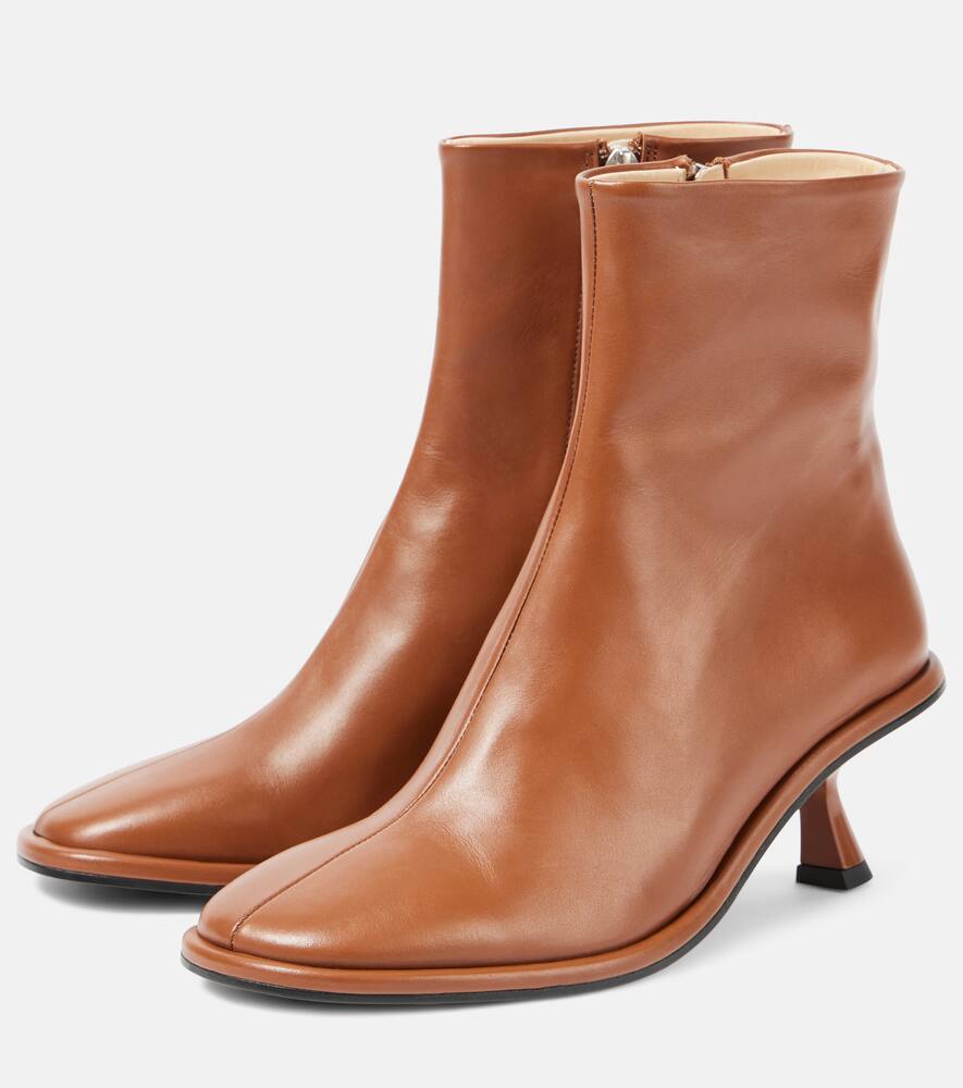 Souliers Martinez Meyer leather ankle boots