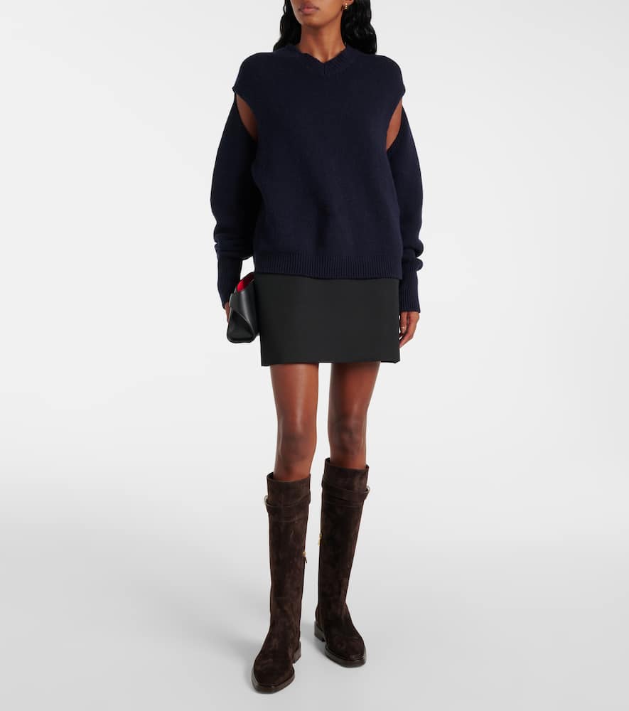 Ferragamo Hug suede knee-high boots