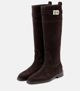 Ferragamo Hug suede knee-high boots