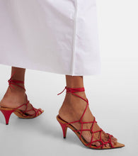 Khaite Arden 75 leather sandals