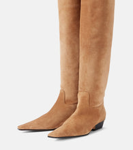 Khaite Marfa suede knee-high boots