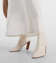 Khaite Apollo leather ankle boots