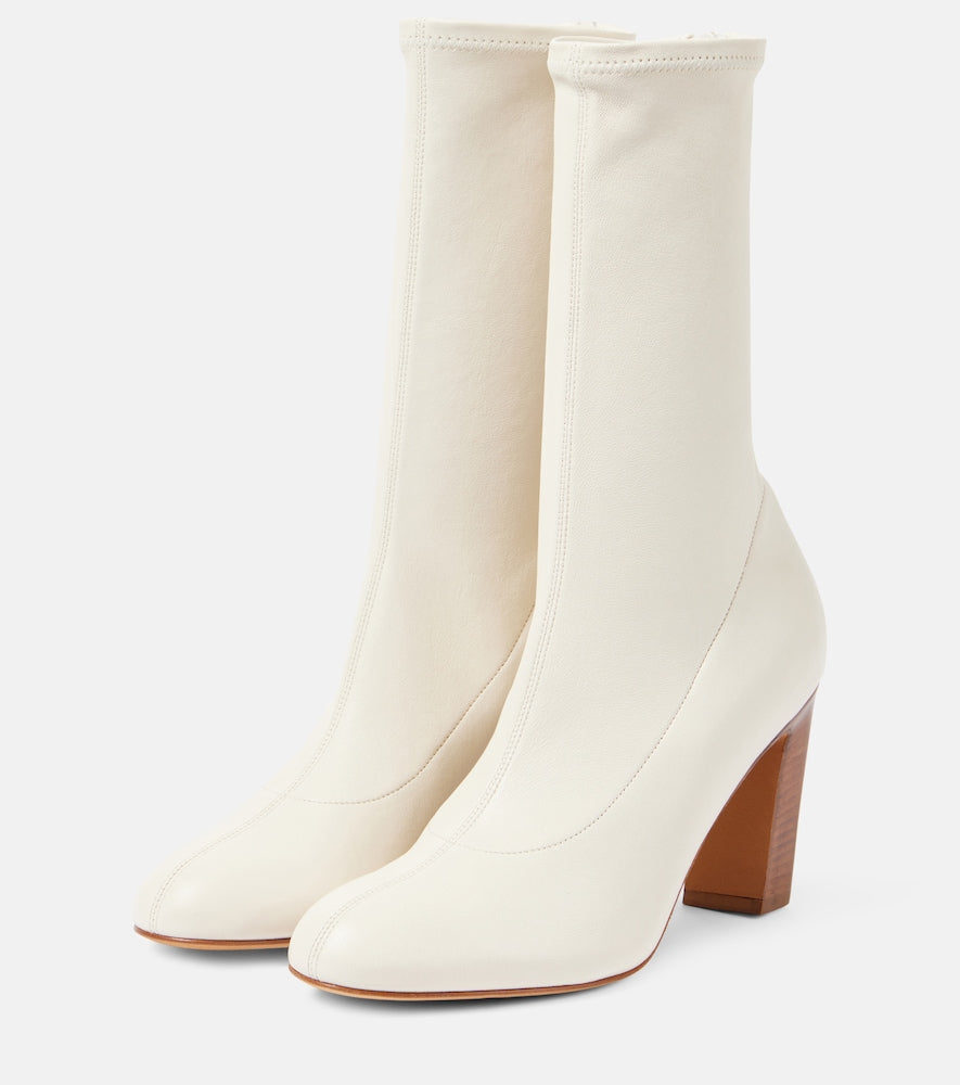 Khaite Apollo leather ankle boots