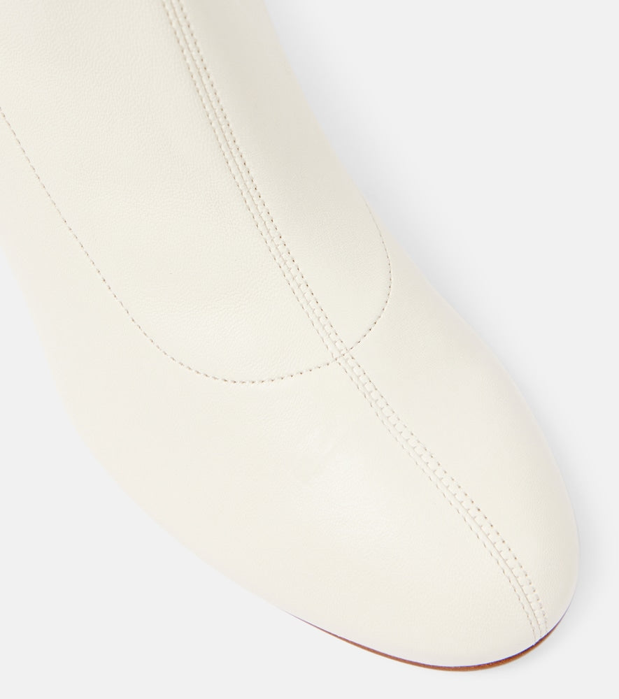 Khaite Apollo leather ankle boots