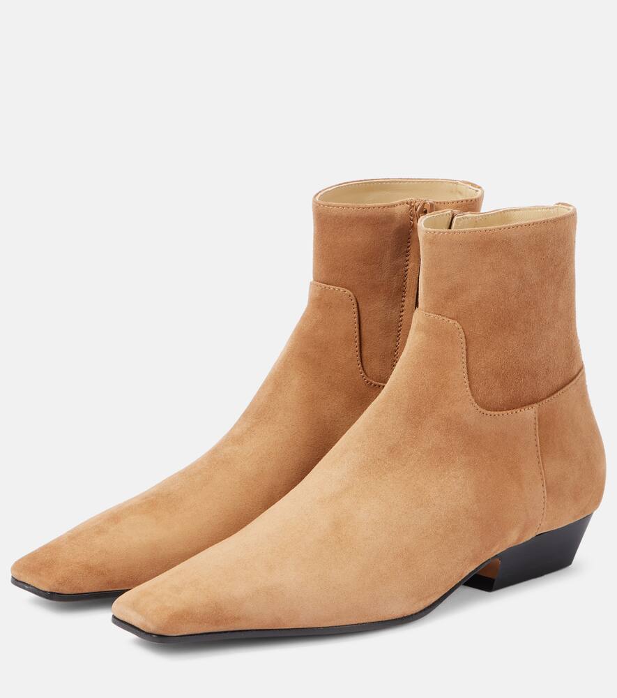 Khaite Marfa suede ankle boots