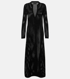 Nili Lotan Zera open-knit cotton maxi dress