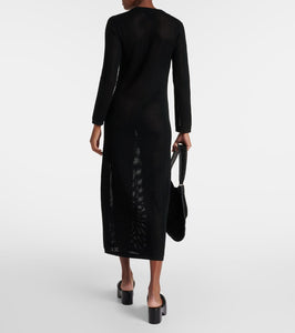 Nili Lotan Zera open-knit cotton maxi dress