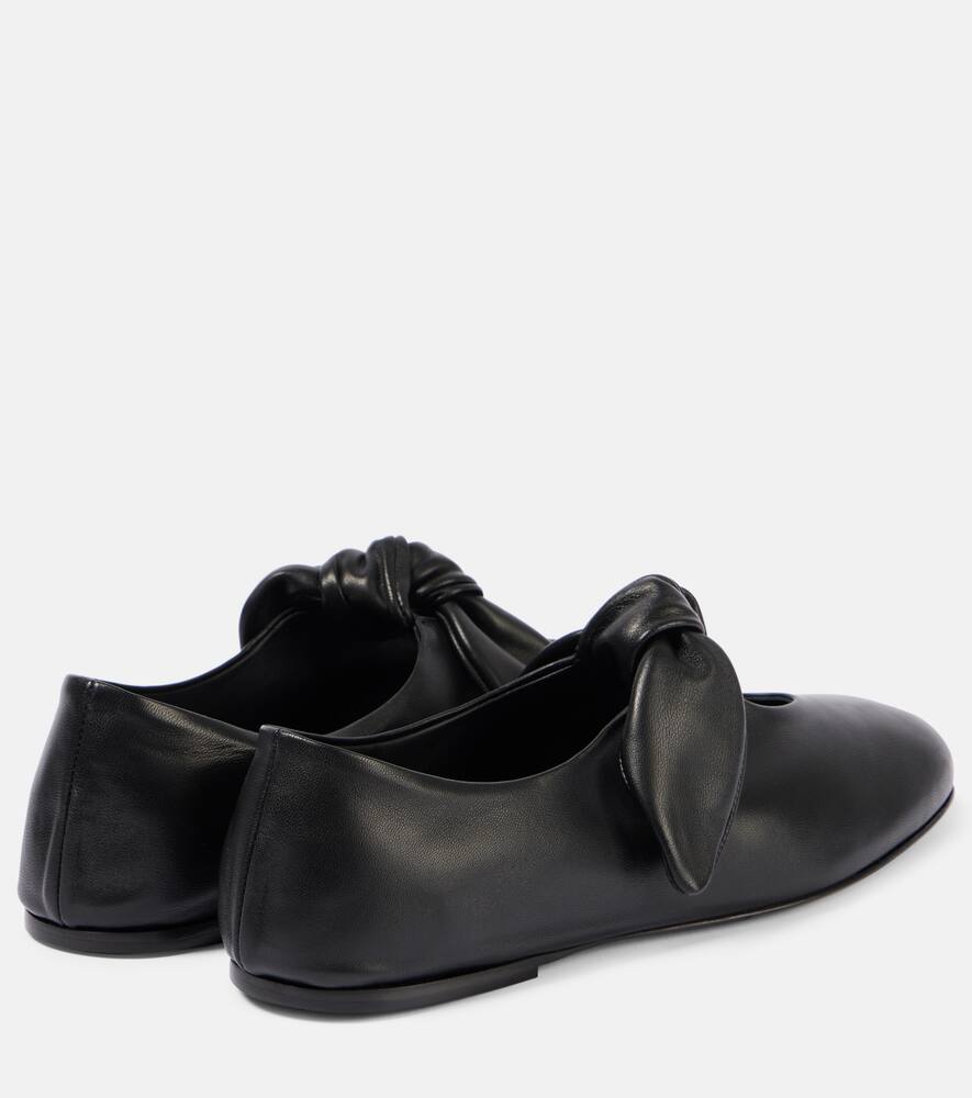 CO Bow-detail leather flats
