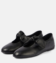 CO Bow-detail leather flats