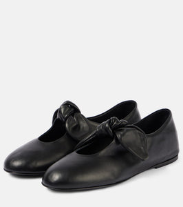 CO Bow-detail leather flats