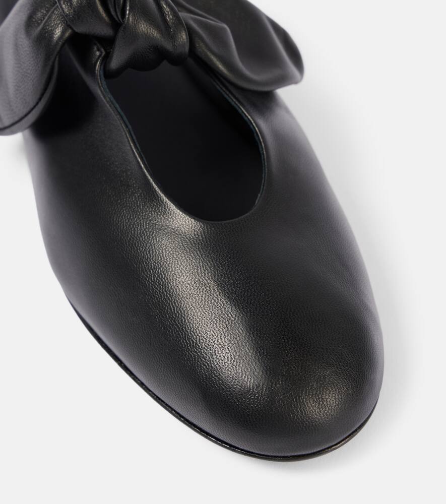 CO Bow-detail leather flats