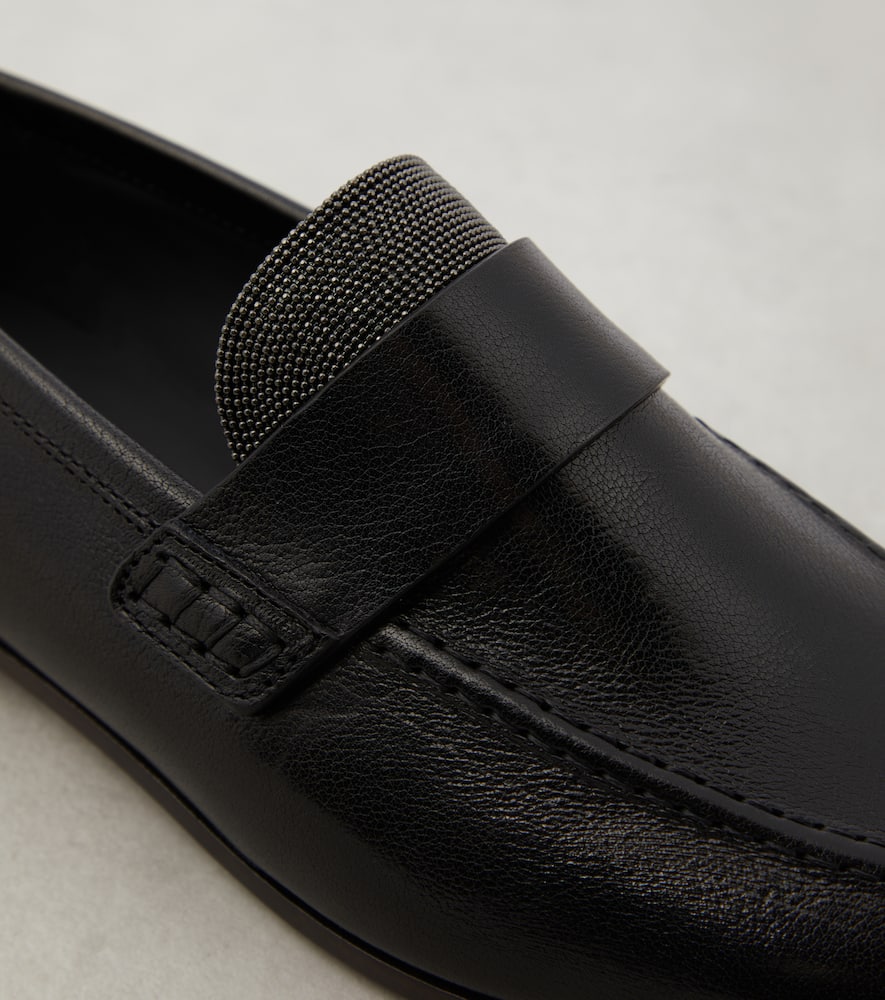 Brunello Cucinelli Monili leather loafers