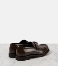 Brunello Cucinelli Monili leather penny loafers