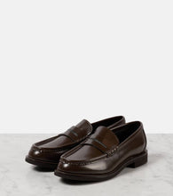 Brunello Cucinelli Monili leather penny loafers