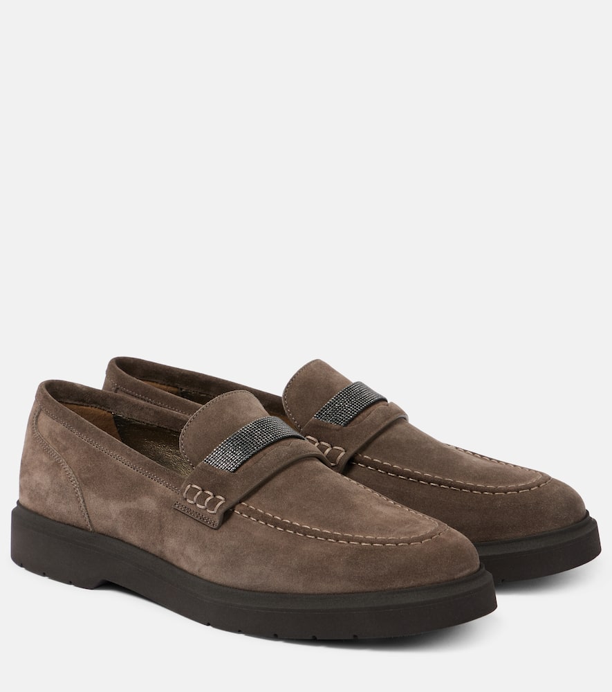 Brunello Cucinelli Monili suede loafers