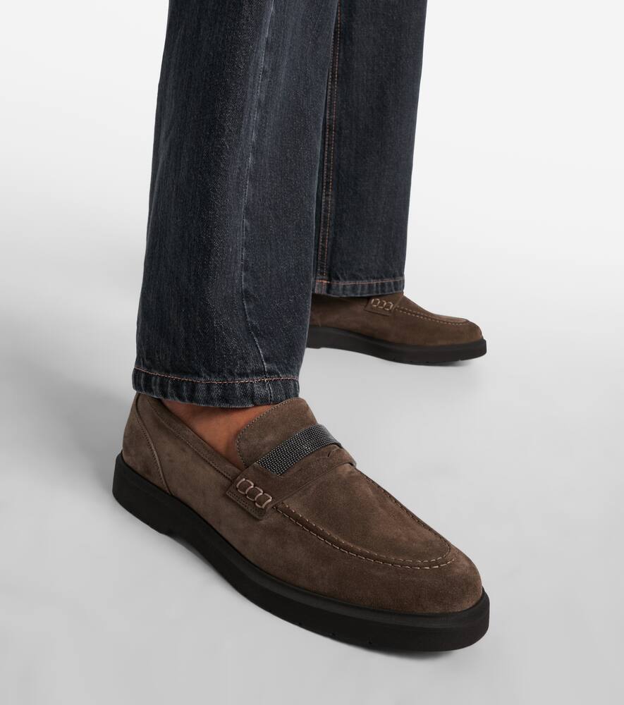Brunello Cucinelli Monili suede loafers