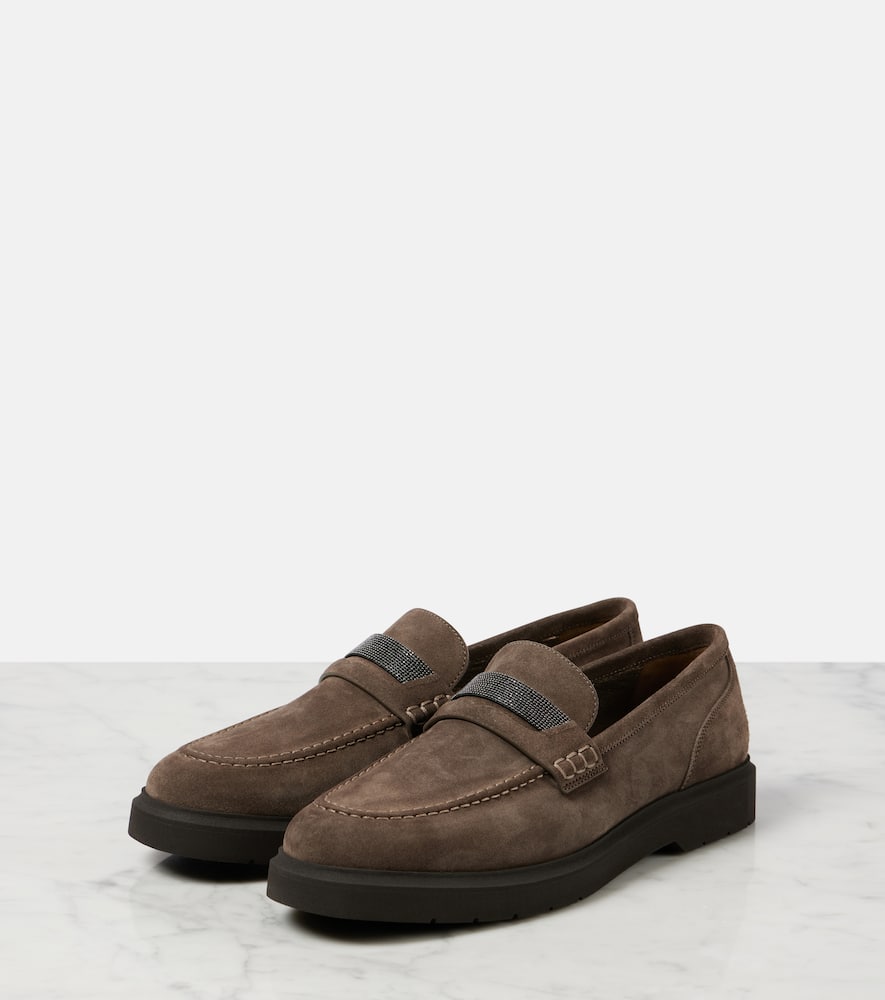 Brunello Cucinelli Monili suede loafers