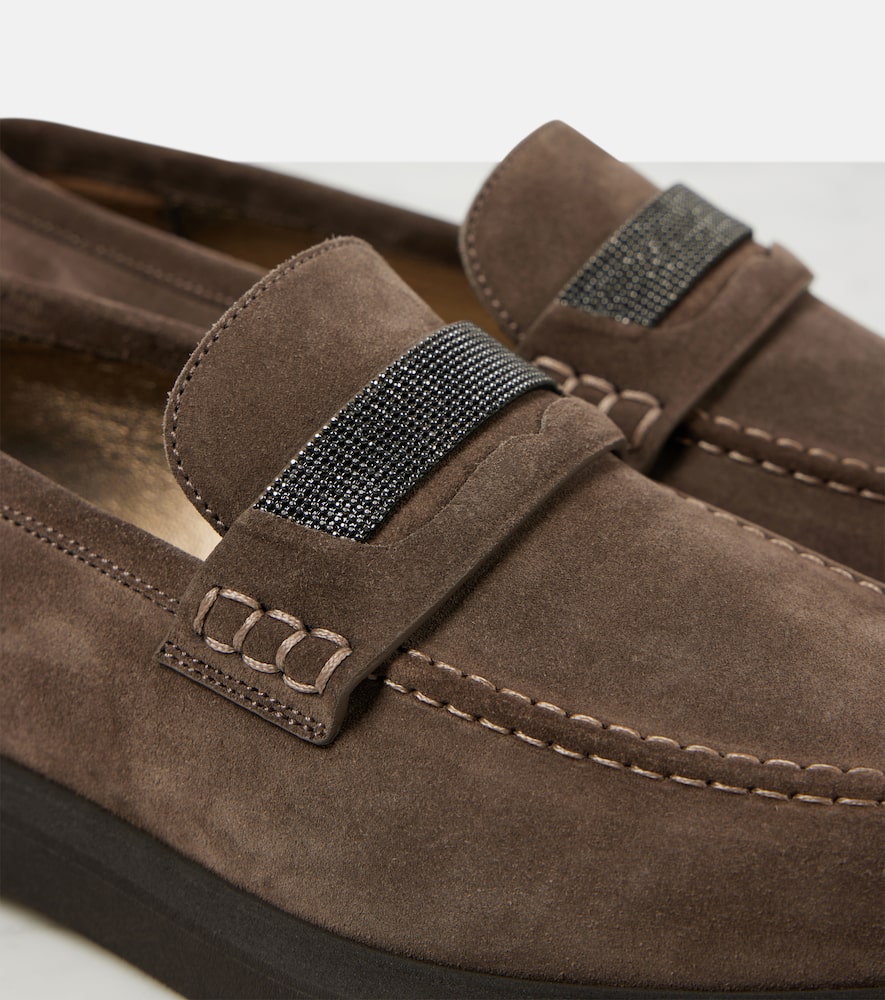 Brunello Cucinelli Monili suede loafers