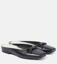 Brunello Cucinelli Monili shearling-lined leather mules - Brunello Cucinelli Monili 羊毛衬里皮革穆勒鞋