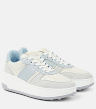 Tod's Leather-trimmed sneakers - Tod's 皮革饰边运动鞋