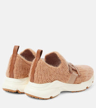 Tod's Kate leather-trimmed slip-on sneakers
