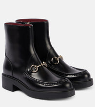 Gucci Horsebit leather ankle boots - Gucci 马衔扣皮革踝靴