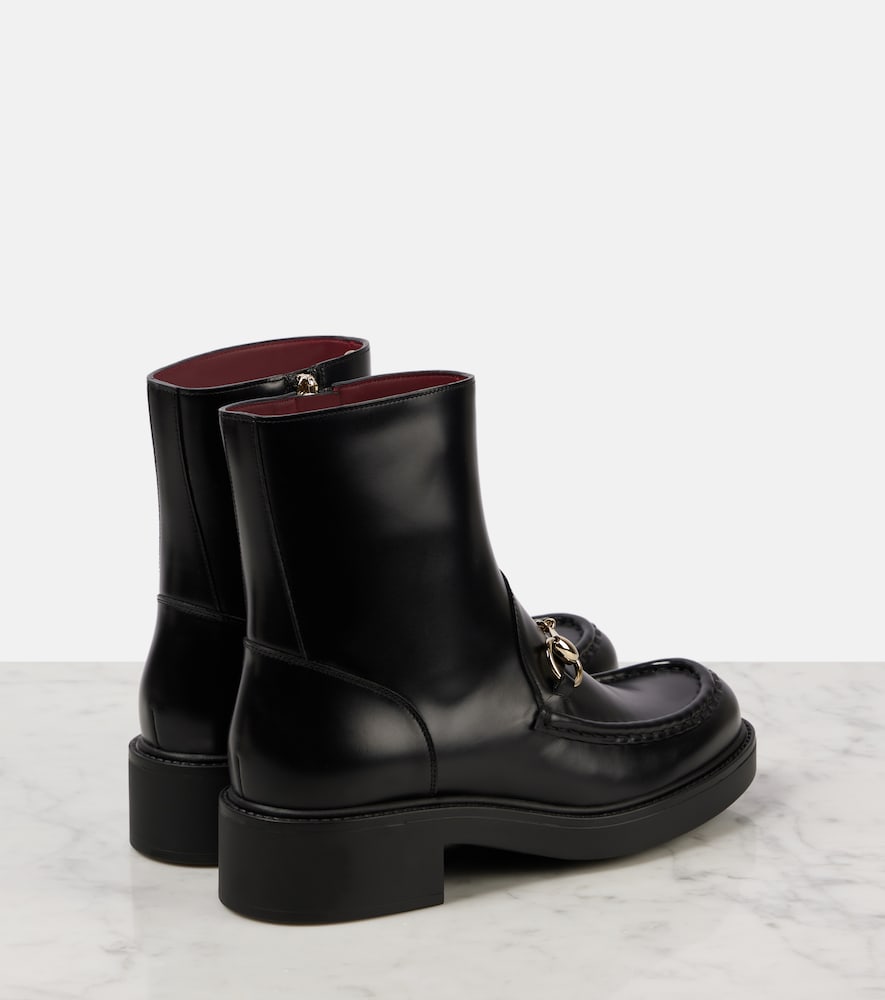 Gucci Horsebit leather ankle boots