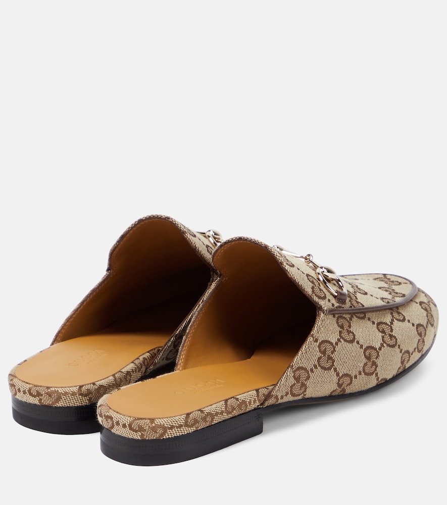 Gucci Princetown GG canvas mules